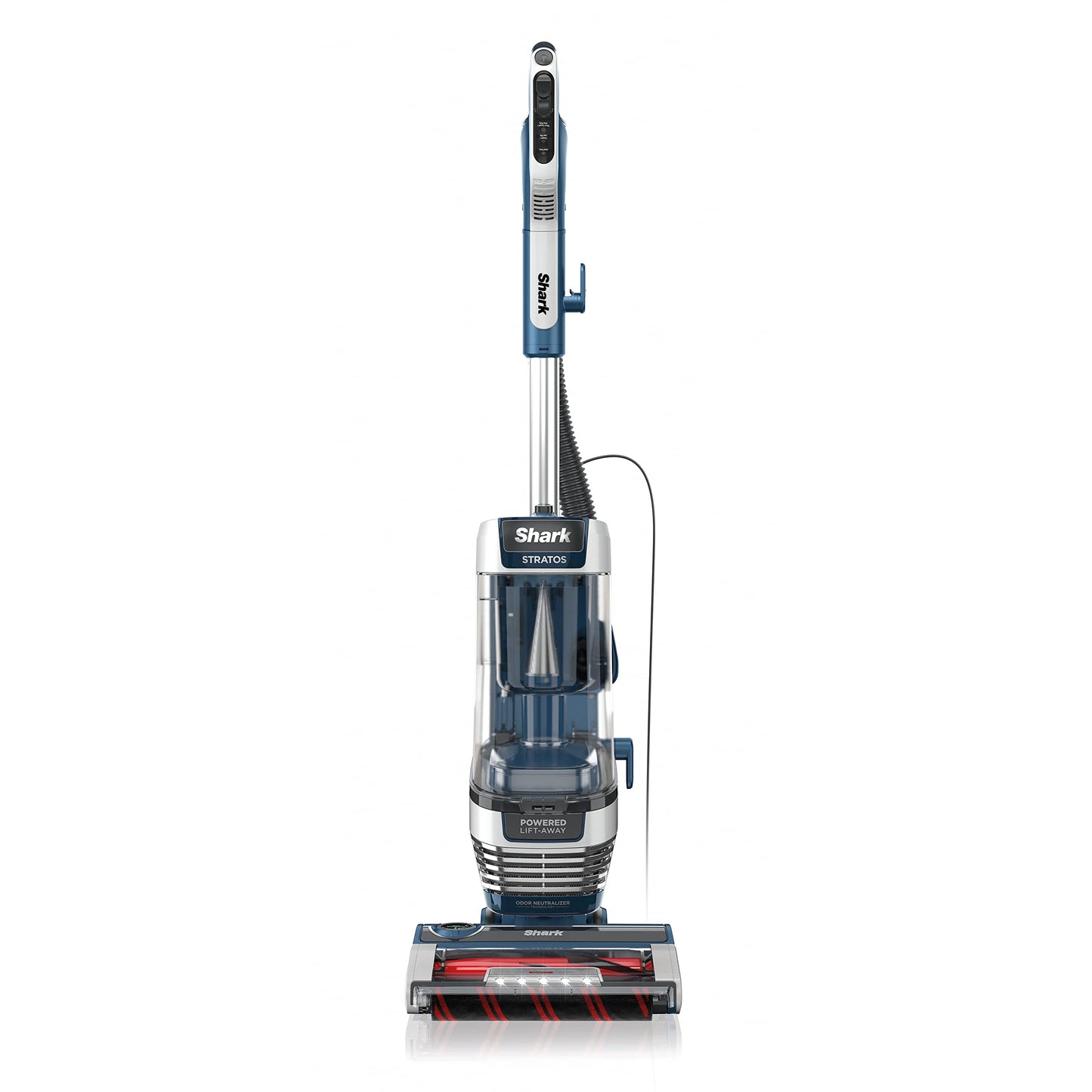 Shark AZ3002 Stratos Upright Vacuum with Self-Cleaning Brushroll, & Odor Neutralizer Technology, Navy