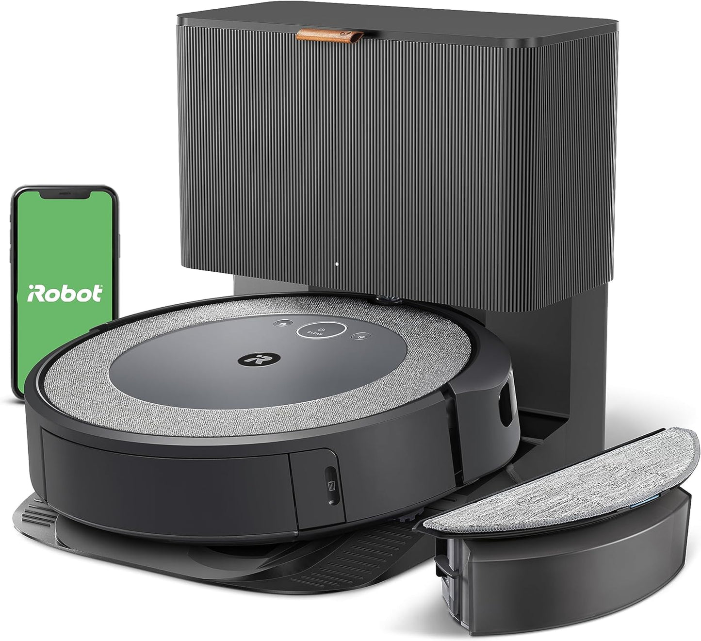 iRobot Combo i5+ Self-Emptying Robot Vacuum and Mop, Clean by Room with Smart Mapping, Empties Itself for Up to 60 Days, Works with Alexa, Personalized Cleaning OS, Ideal for Pet Hair