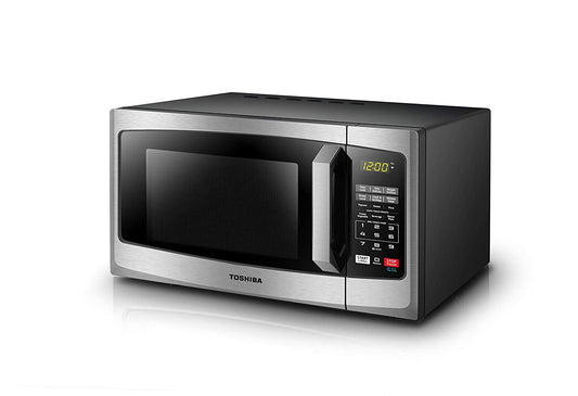 Toshiba EM925A5A-SS Microwave Oven with Sound On/Off ECO Mode and LED Lighting 0.9 cu. ft. Stainless Steel