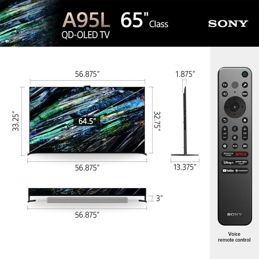 XR-65A95L - SONY BRAVIA XR 65” Class A95L 4K HDR QD-OLED TV
