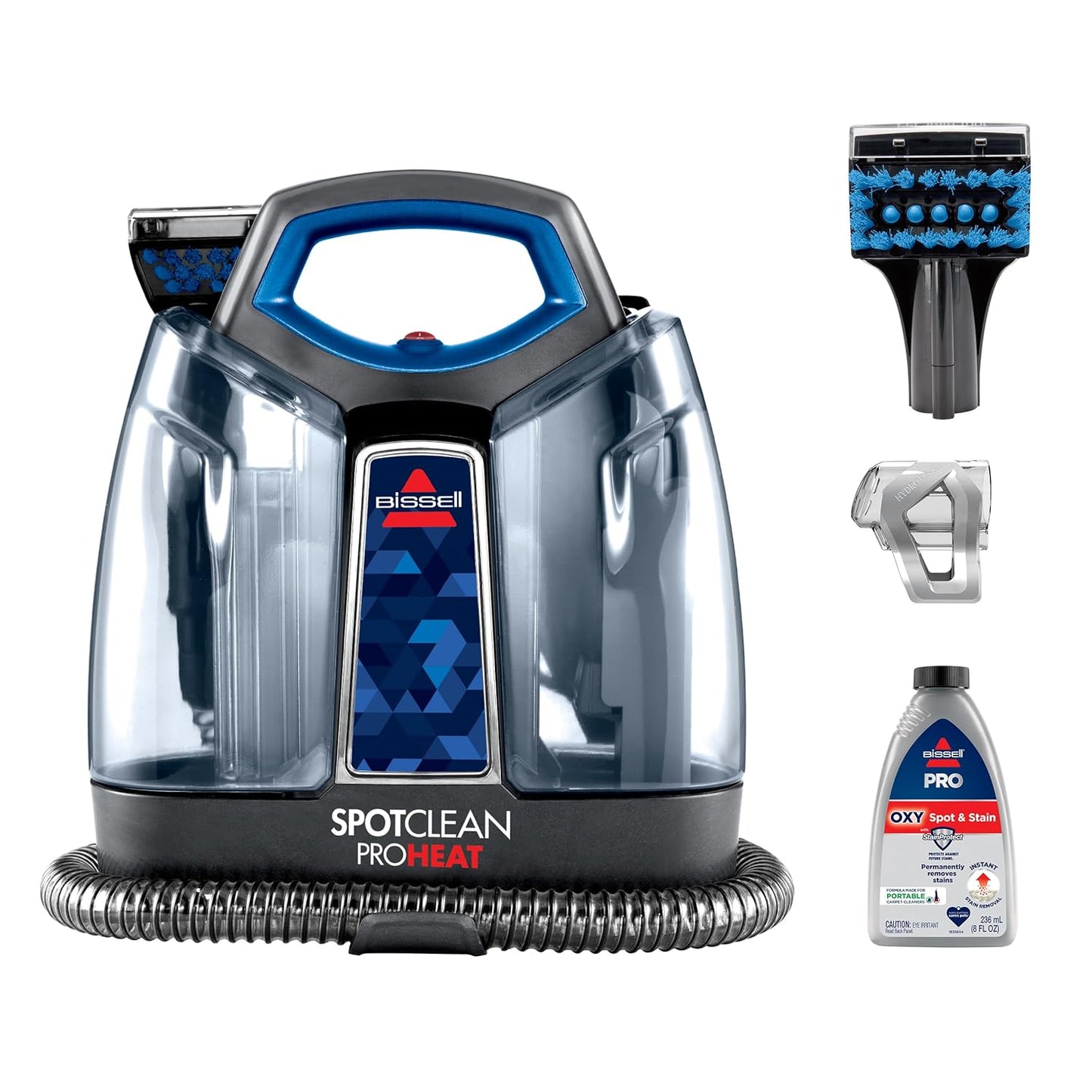 BISSELL SpotClean ProHeat Portable Spot and Stain Carpet Cleaner, 2694, Blue