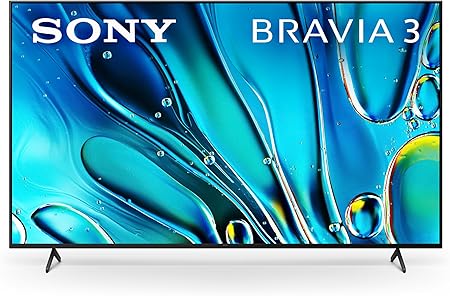Sony 75-Inch Class 4K Ultra HD BRAVIA 3 LED Smart TV with Google TV, Dolby Vision HDR, and Exclusive Features for PlayStation®5 (K75S30), 2024 Model