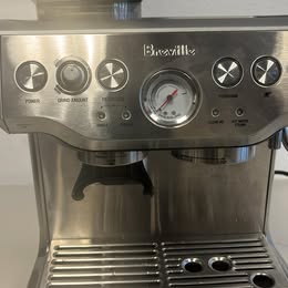 Breville Barista Express Espresso Machine, Brushed Stainless Steel, BES870XL, Large