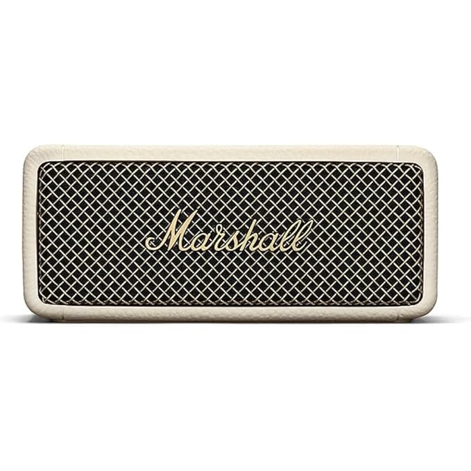 Marshall Emberton II Compact Portable Bluetooth Speaker with 30+ Hours of Playtime, (360° Sound), Dust & Waterproof (IP67) Cream.