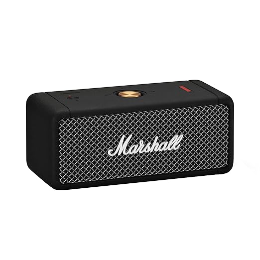 Marshall Emberton 20 Watt Wireless Bluetooth Portable Speaker (Black)