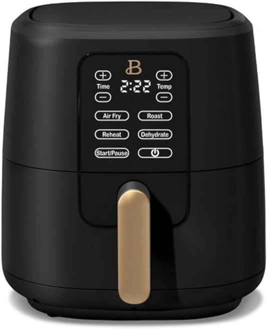 Beautiful 6 Quart Touchscreen Air Fryer, Black Sesame by Drew Barrymore
