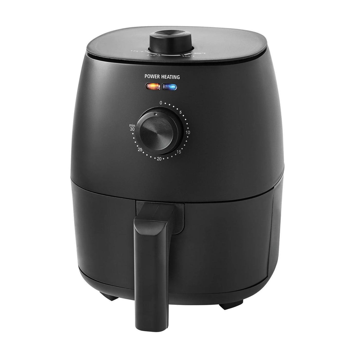 Mainstays 2.2 Quart Compact Air Fryer, Non-Stick, Dishwasher Safe Basket, 1150W, Black, Automatic Shutoff, Built-in Timer